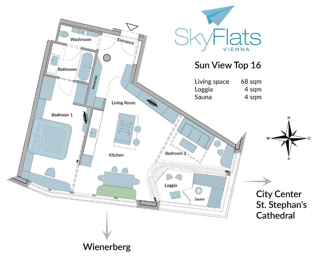 Skyflats Vienna - Rooftop Apartments Luaran gambar